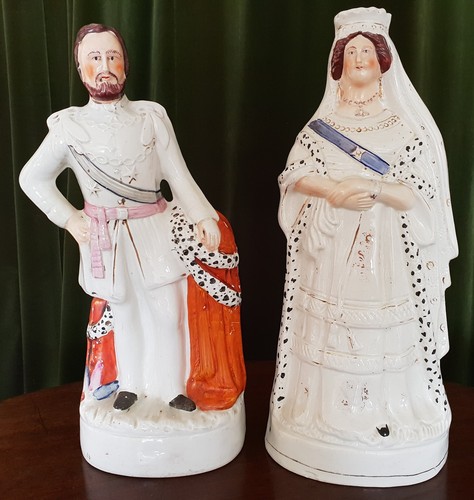 Staffordshire portrait pair - staffordshire,