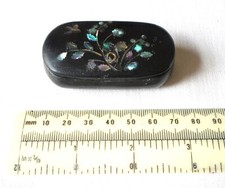 Antique Papier Mache Snuff Box