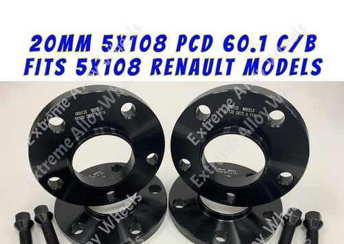 Alloy wheel spacers 20mm - alloy,