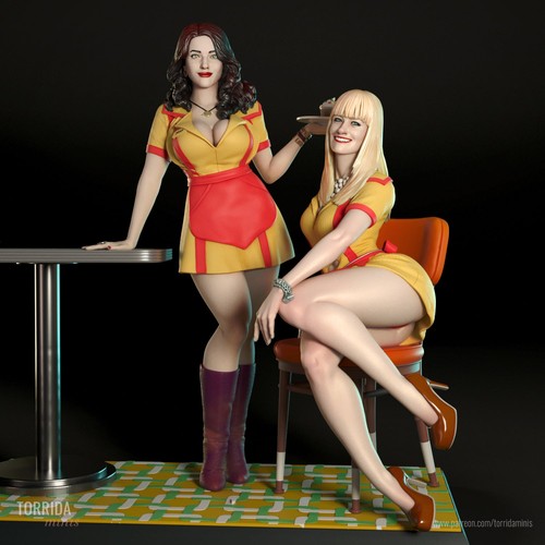 Broke girls - 2, max)