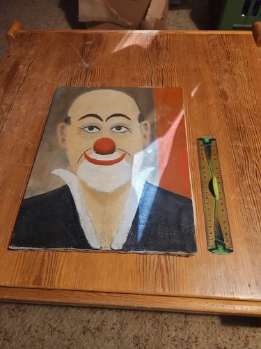 Signed and dated - signed, clown