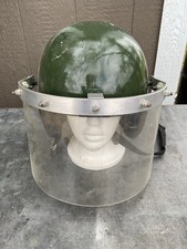 Vintage green riot helmet - vintage, w/