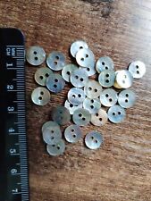 Mother Of Pearl Shell Buttons 8mm. x 50, Craft Scrapbook 
