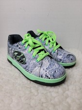 HEELYS Split Glow Wheely Skate Shoes Size 6 Glow In Dark Moon Stars