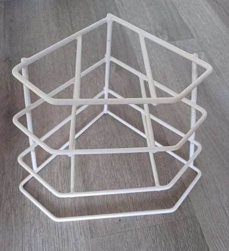 Corner plate rack holder white - corner,