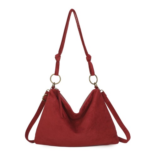 Italian slouchy suede shoulder - italian,