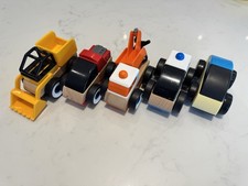 IKEA Lillabo Wooden Toy Cars Plus Extra Non-IKEA Car