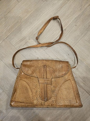 Antique genuine snakeskin - antique,