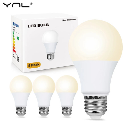 E27 led light bulbs pack - e27, 4