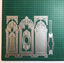 Large 17pcs Decorative Freestanding Card Shape & Labels Die Set - 20.3 X 21cm