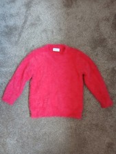 Girls Bright Pink Fluffy Jumper - I Love Girlswear Age 4 Years