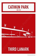 Third Lanark, Cathkin Park Contemporary Stadium Art     A3 print