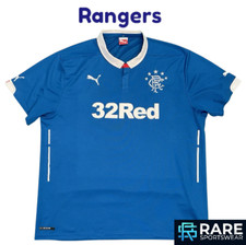 AUTHENTIC RANGERS 2014-15 HOME 32 RED FOOTBALL SHIRT 3XL ADULT PUMA (V GOOD)