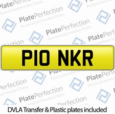 P10 NKR PLONKER DEL RODNEY TROTTER FUN CHERISHED PRIVATE NUMBER PLATE DVLA REG