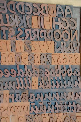 Letterpress printing blocks - letterpress,