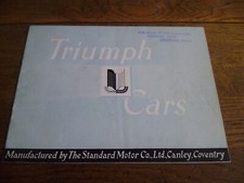 TRIUMPH 1800 AND ROADSTER BROCHURE, EARLY POST WW2