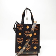 MCM Hand Bag Black PVC 3980994
