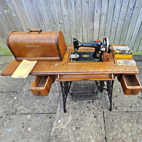 Singer treadle sewing machine - singer,