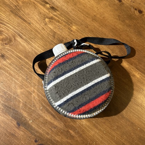 Vintage wool camping canteen - vintage,