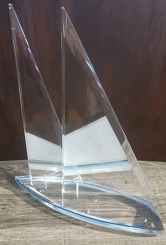 Acrylic lucite sailboat - lucite,