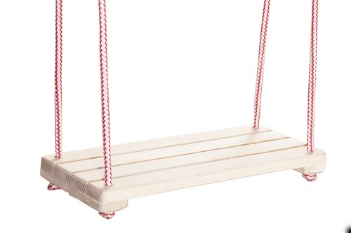 Solid beech wood garden swing - solid,