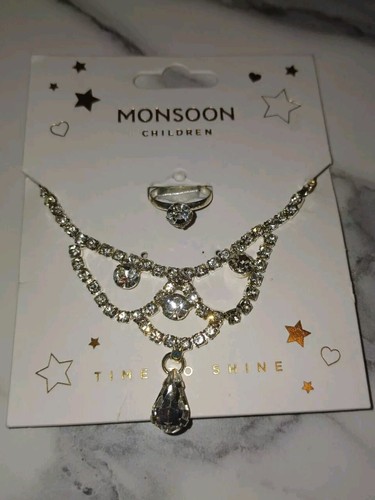 Monsoon diamanté necklace and - necklace,