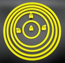 5Pc Aquarium Floating Plant / Feeding Rings + Anchor Pins | Frogbit, Salvinia