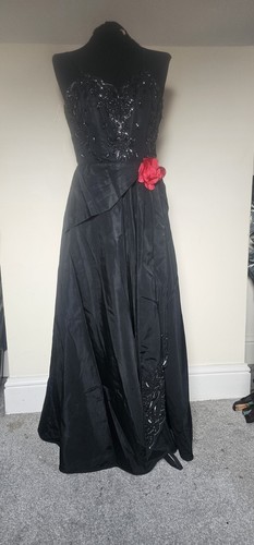 Vintage 1950s black taffeta - 1950s,