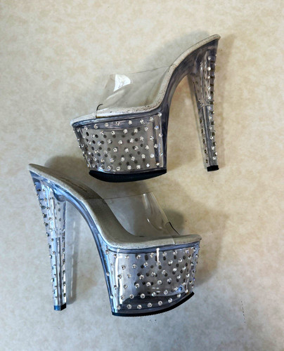 Pleaser clear silver - pleaser, clear/silver