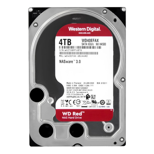 Red 4tb wd40efax sata - red, 3.5"