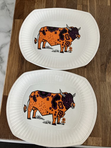 Vintage beefeater steak plates - beefeater,