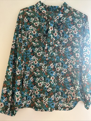 Blouse size printed tie - 18,