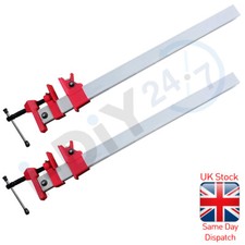 2pc Sash Cramp Aluminium Quick Release Bench Clamp 1200MM (48"- 4')