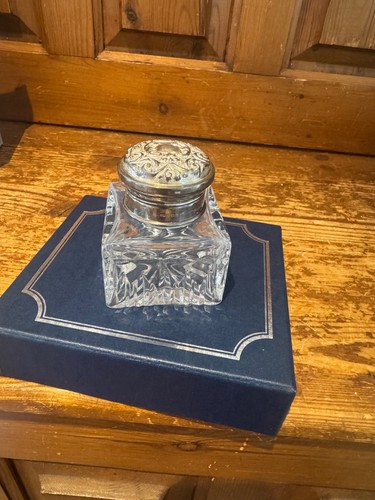 Silver inkwell good - good, condition