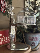 Whimsical Silver Stag Butler