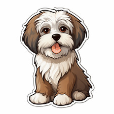 XXL Havanese Car Sticker Dog