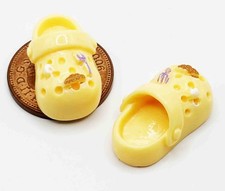 Dolls House Croc Shoes Yellow