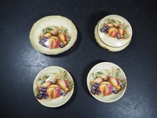4 x Aynsley Bone China Orchard Gold Items Dishes & Trinket Box