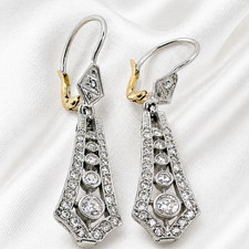Antique 18ct White Gold Art