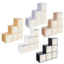 6 Cube Step Storage Bookcase