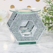 Silver crystal mirror - silver,