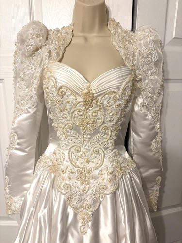 Vintage 1980s wedding dress - 1980s,