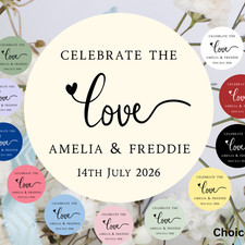 Love wedding stickers