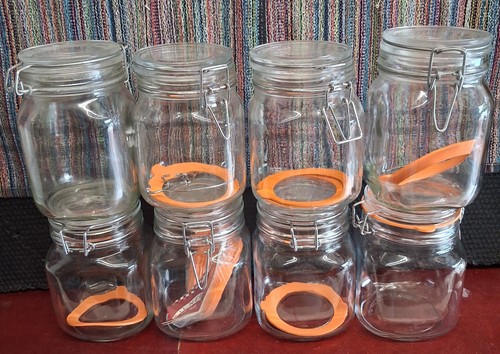 Kilner square clip top - top, 1ltr