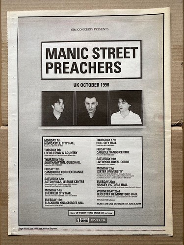 Manic street preachers tour - manic,