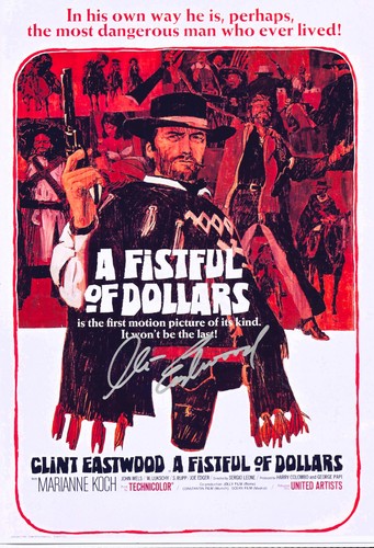 Clint eastwood signed 8x12 - clint,