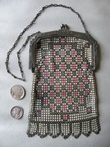 Antique silver frame pink - antique,