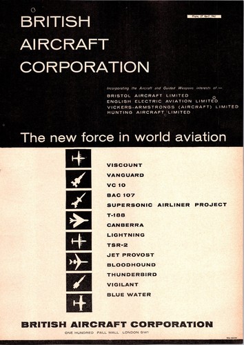 British aircraft corporation - aircraft,