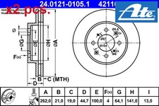 X2 PCS FRONT BRAKE DISC SET