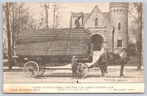 Antique ohio postcard van wert - ohio,